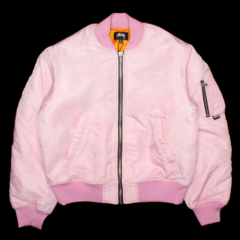 Stussy Dyed Nylon Bomber  Pink