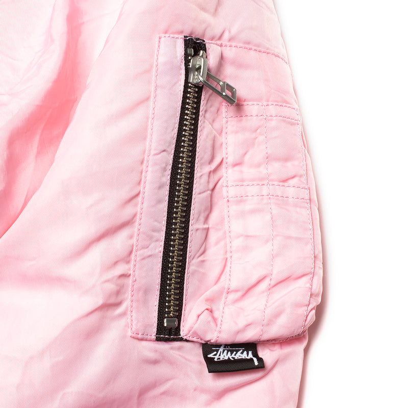 Stussy Dyed Nylon Bomber  Pink