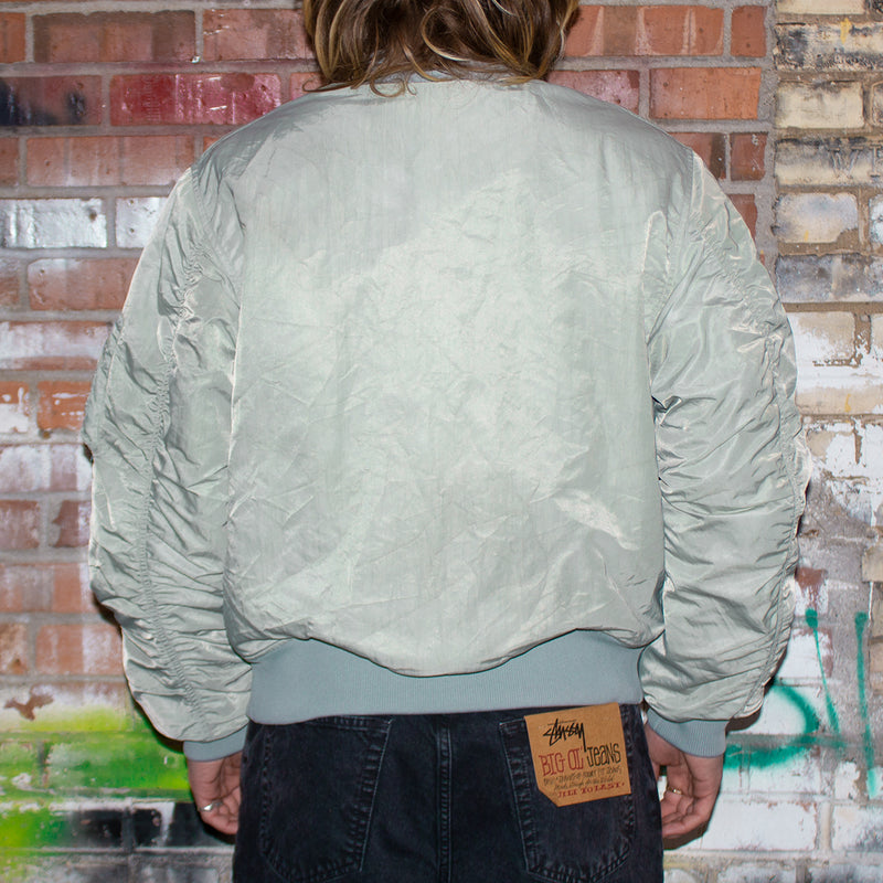 Stussy Dyed Nylon Bomber  Stone
