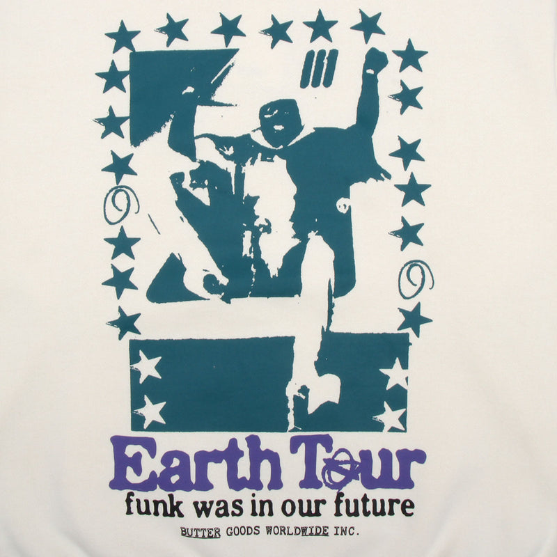 Butter Goods Earth Tour Crewneck Cream