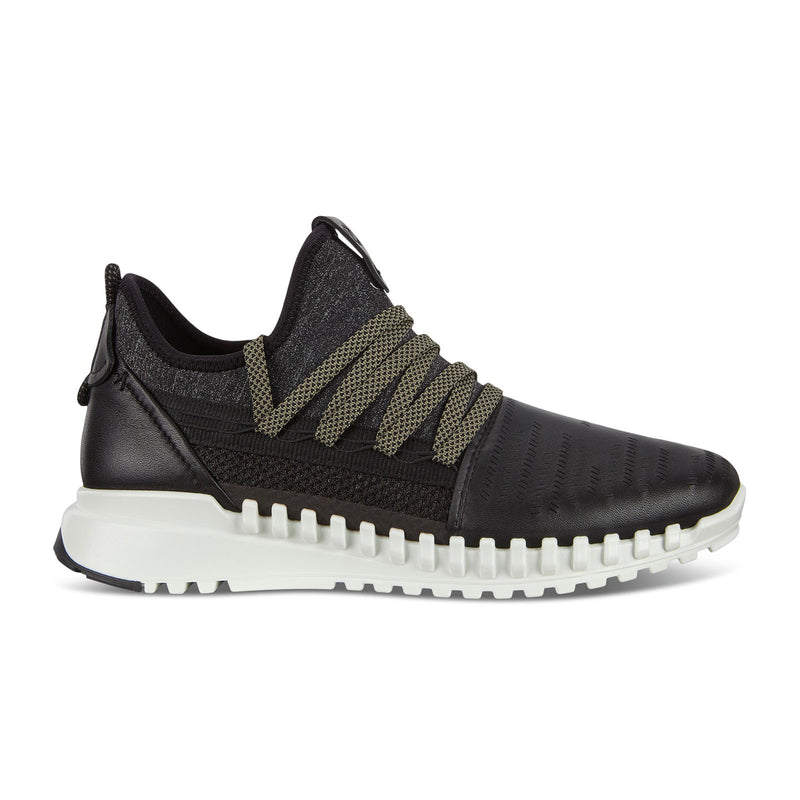 ECCO Zipflex Sneaker (Women) - Black Athletic - Athleisure - The Heel Shoe Fitters