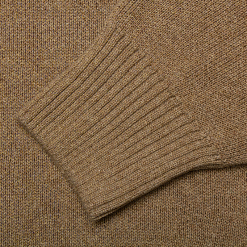 Dancer Elbow Logo Crew Knit Beige