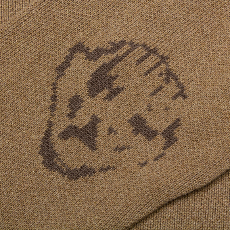 Dancer Elbow Logo Crew Knit Beige