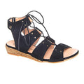 Eric Michael Cobra (Women) - Black Sandal - Backstrap - The Heel Shoe Fitters