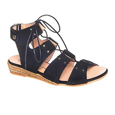 Eric Michael Cobra (Women) - Black Sandal - Backstrap - The Heel Shoe Fitters