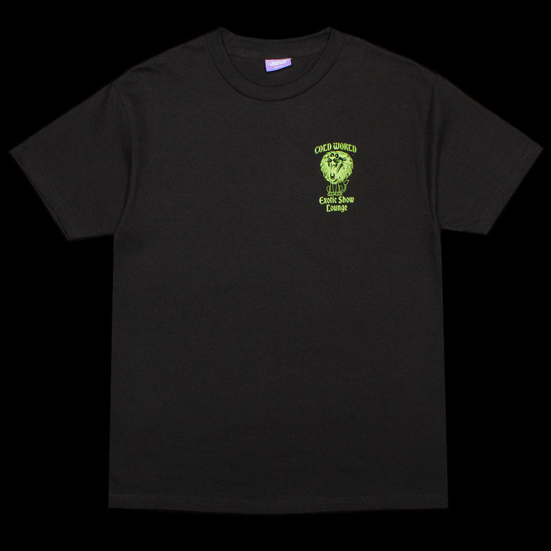 Cold World Frozen Goods | Exotic Show Lounge T-Shirt Style # SS23-T01-BLK Color : Black