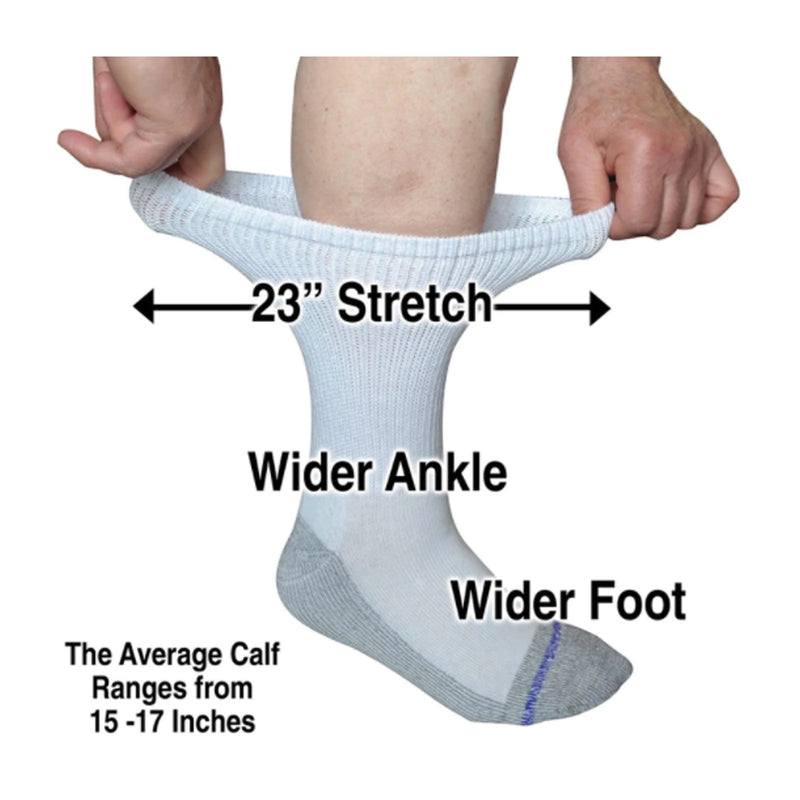 Extrawide Loose Fit Stays Up Medical Sock (Unisex) Accessories - Socks - Lifestyle - The Heel Shoe Fitters
