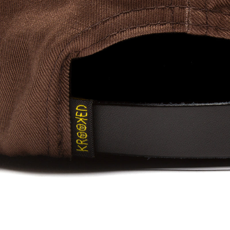 Krooked Eyes Hat  Brown / Red