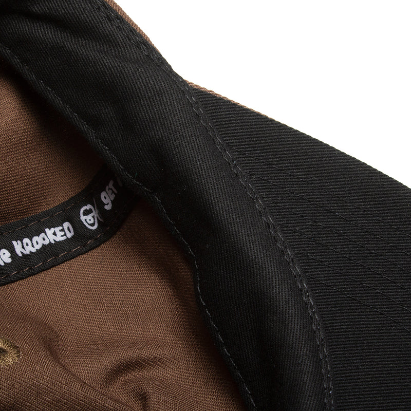 Krooked Eyes Hat  Brown / Red