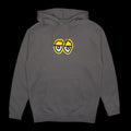 Krooked Eyes Hoodie Color : Charcoal / Yellow