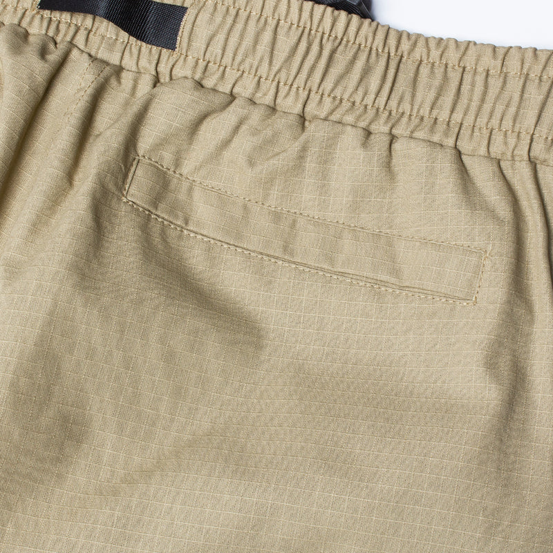 Krooked Eyes Ripstop Double Knee Pant Color : Khaki / Yellow