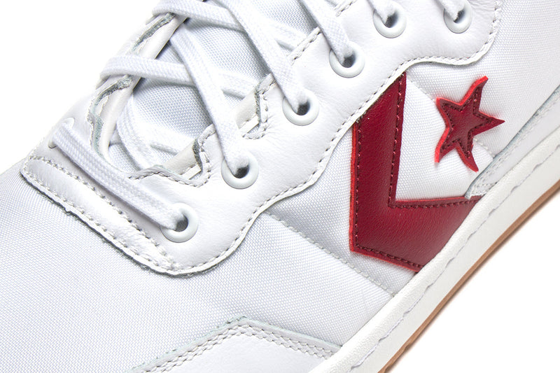Converse Fastbreak Pro Mid White / Team Red