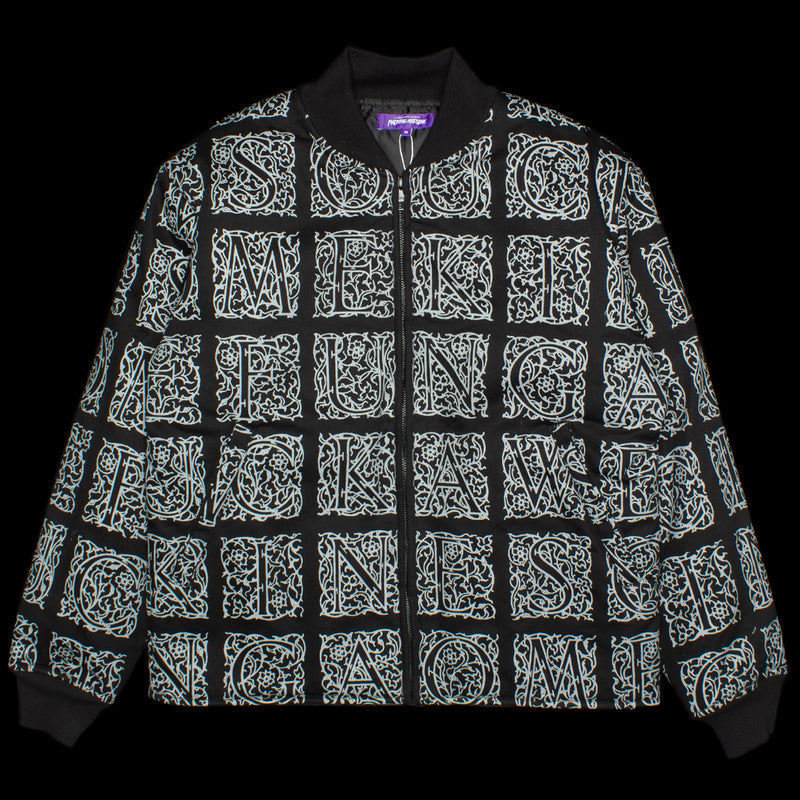 Fucking Awesome Filigree Bomber Jacket Color : Black