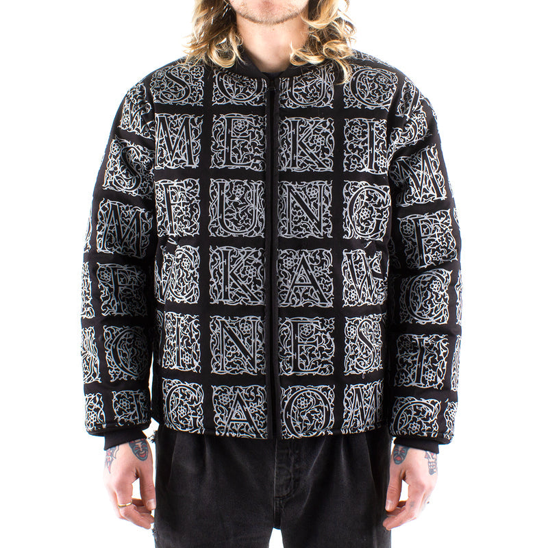 Fucking Awesome Filigree Bomber Jacket Color : Black  Edit alt text