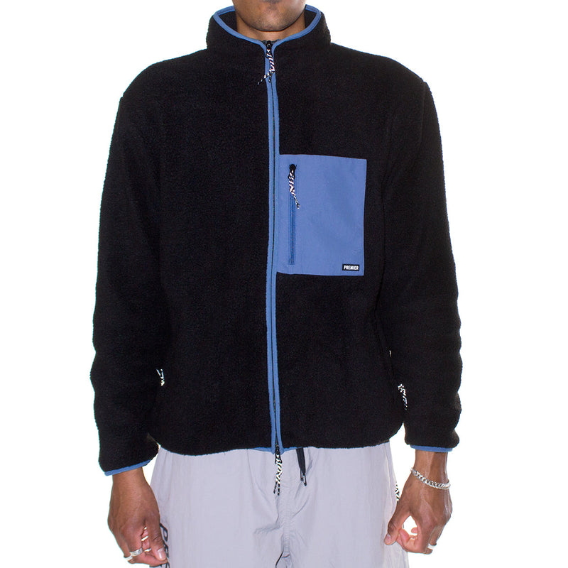 Premier Fleece Jacket Black / Blue