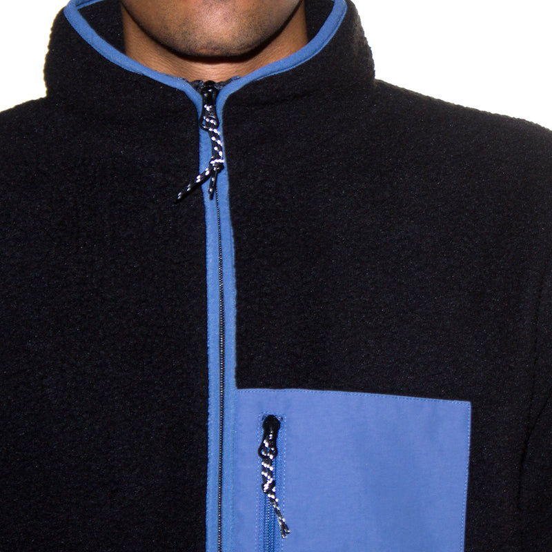 Premier Fleece Jacket Black / Blue