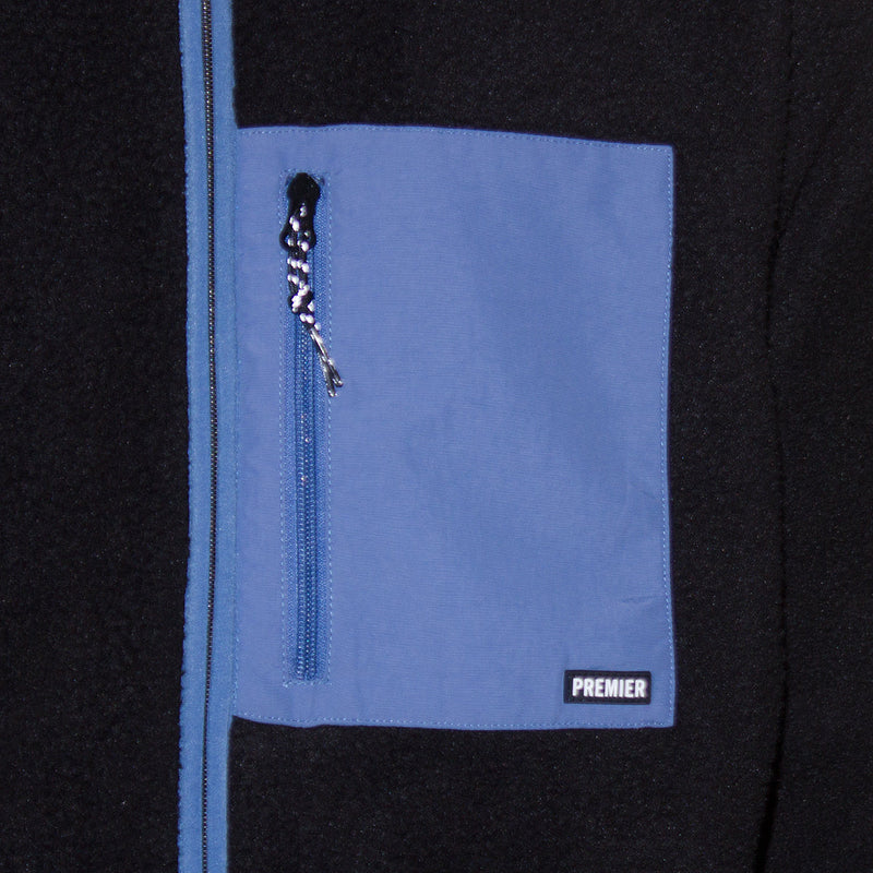 Premier Fleece Jacket Black / Blue