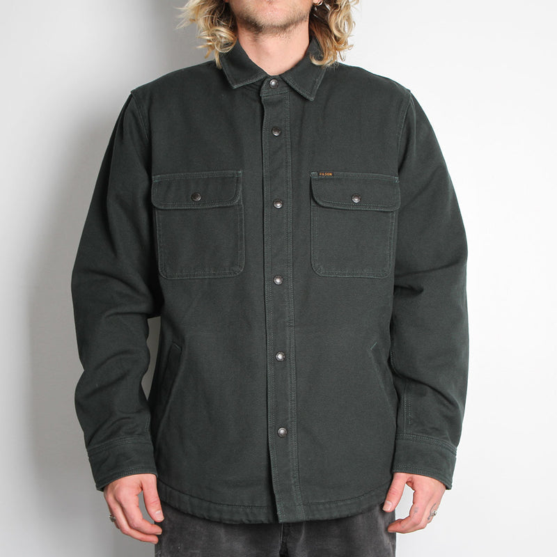 Filson Fleece Lined Jac-Shirt : Dark Spruce