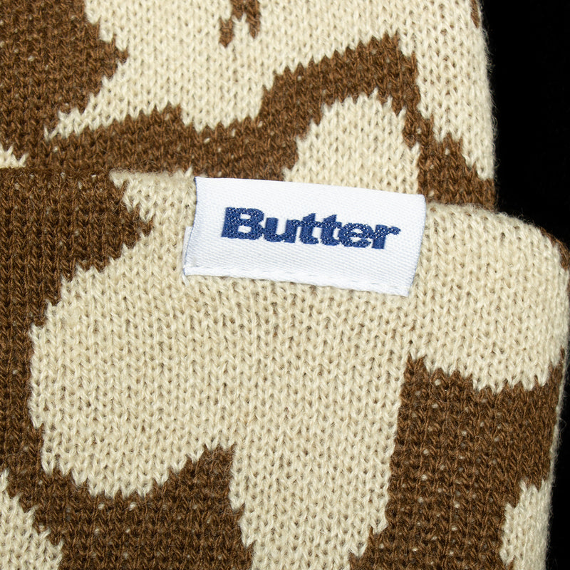 Butter Goods | Floral Beanie Color : Brown