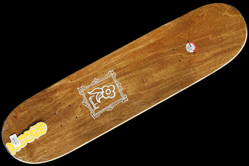 Krooked Flower Frame Embossed Purple Deck 8.25"
