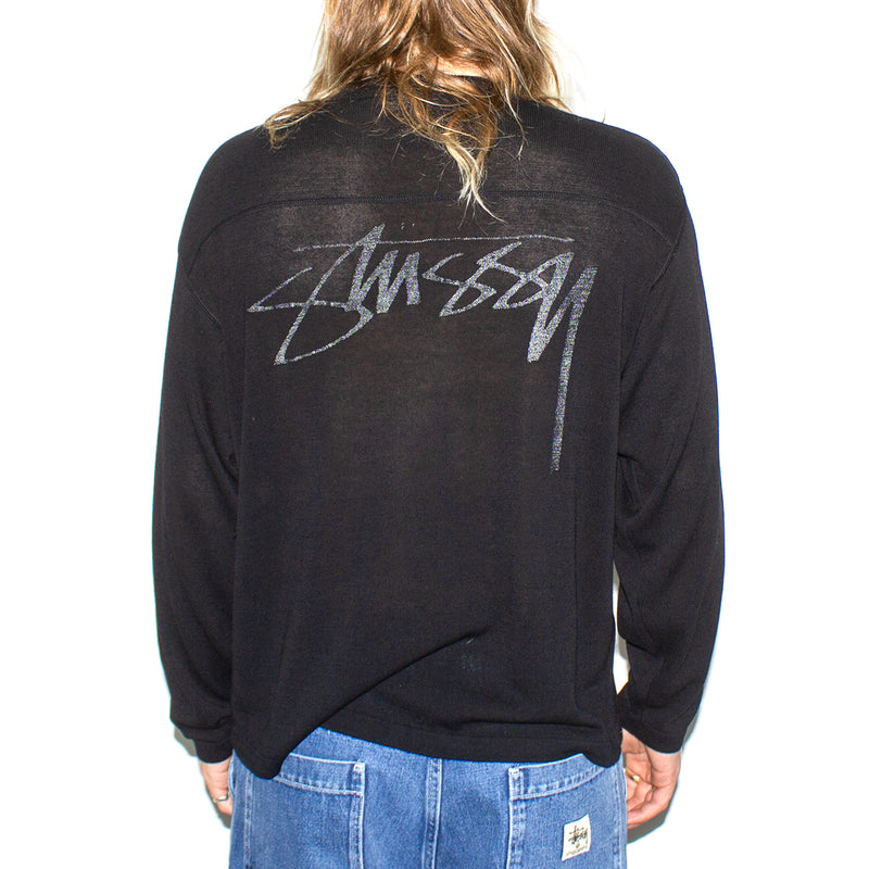Stussy | Football Sweater Style # 117181 Color : Black