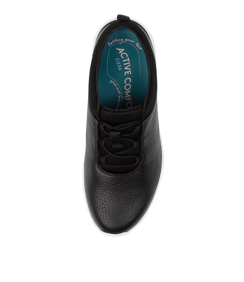Women's Ziera Fox in Black White Sole Leather sku: ZR10004BDCLE
