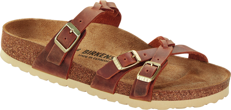 Franca Braided Cognac Oiled Leather