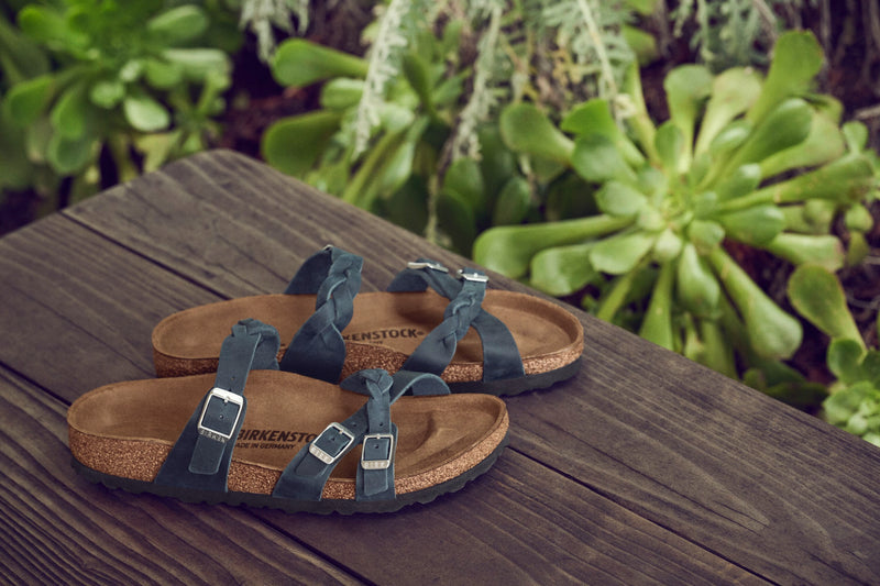 Franca Braided Navy Oiled Leather