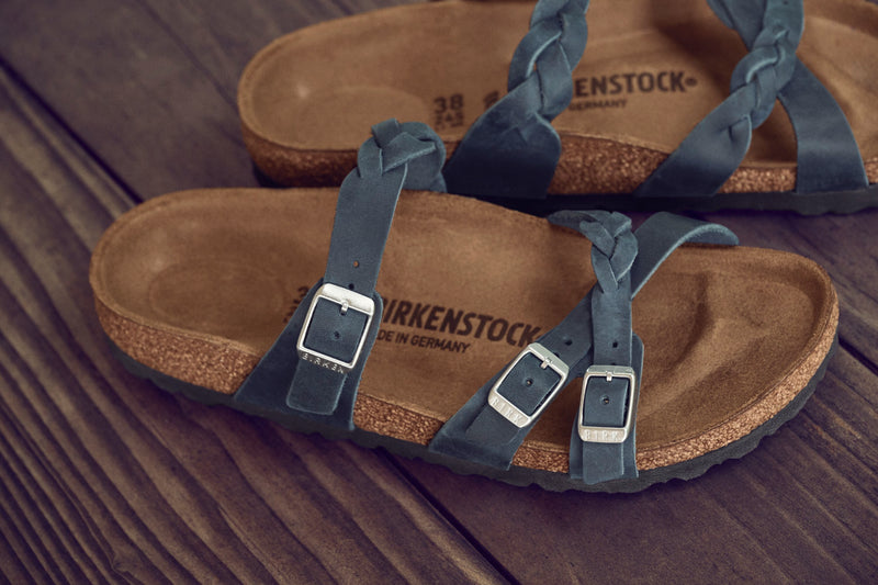 Franca Braided Navy Oiled Leather