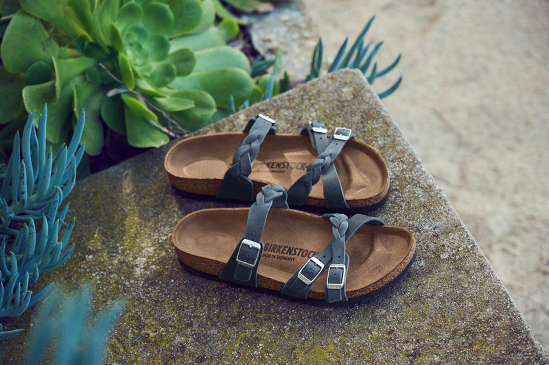 Franca Braided Navy Oiled Leather