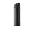 FreeSip 24oz stainless steel water bottle, matte dark finish with flip-top lid