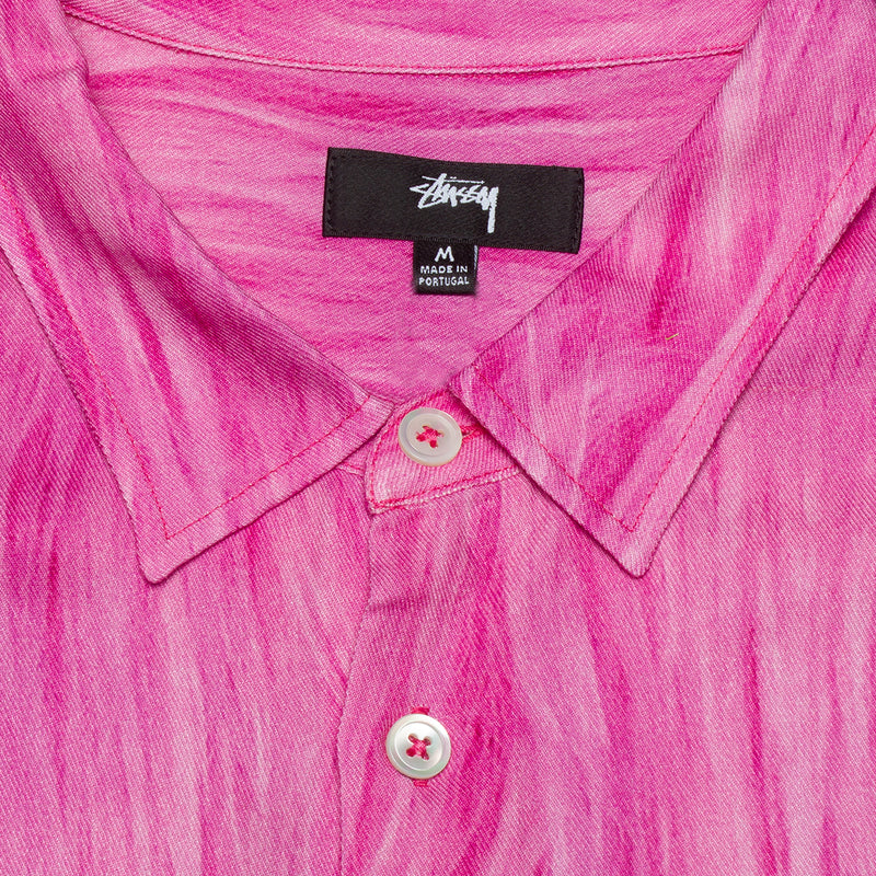 Stussy Fur Print Shirt Style # 1110282 Color : Pink
