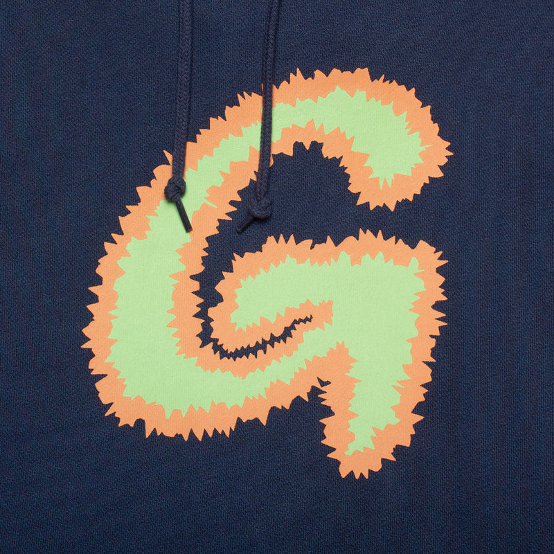 Gramicci Fuzzy G-Logo Hooded Sweatshirt Style # G3SU-J061 Color : Navy Pigment