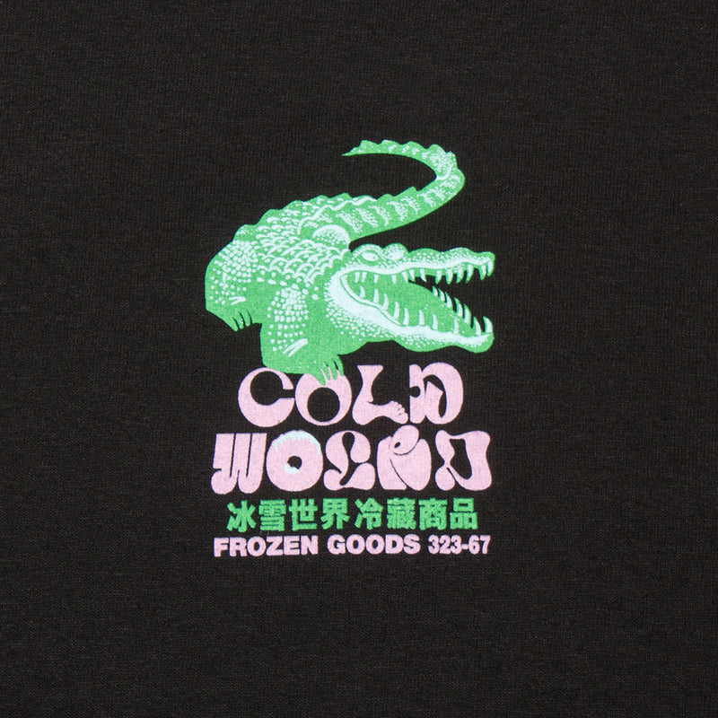 Cold World Frozen Goods | Gator T-Shirt Style # SS23-T06-BLK Color : Black