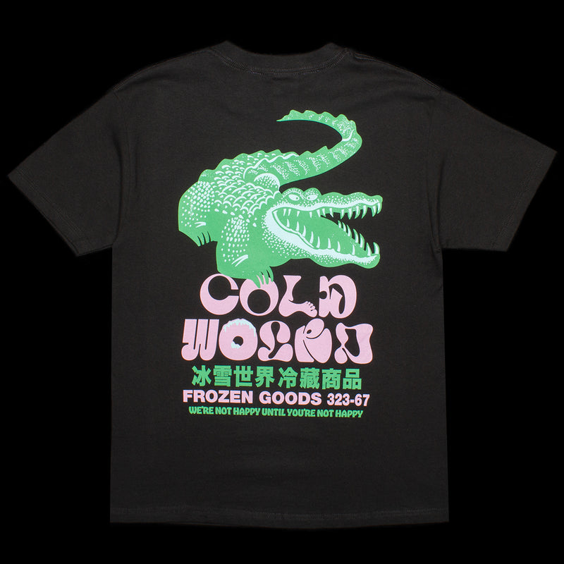 Cold World Frozen Goods | Gator T-Shirt Style # SS23-T06-BLK Color : Black