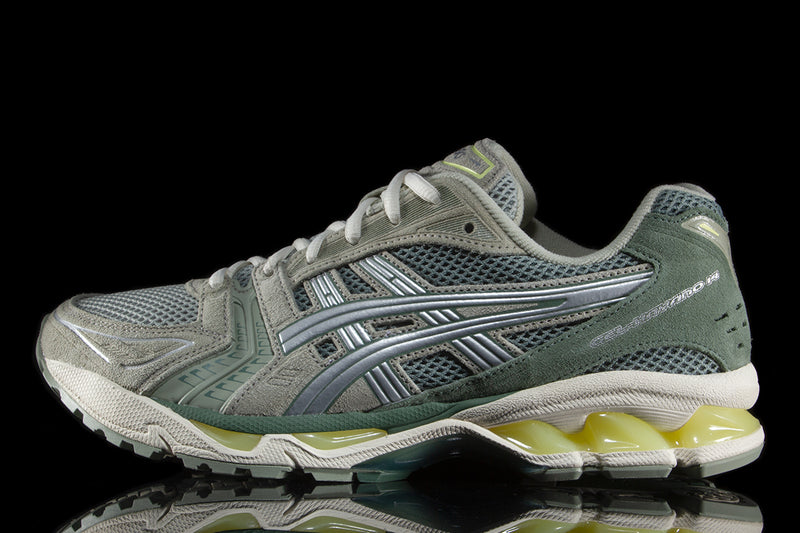 Asics Gel-Kayano 14 Style # 1201A161.301 Color : Olive Grey / Pure Silver