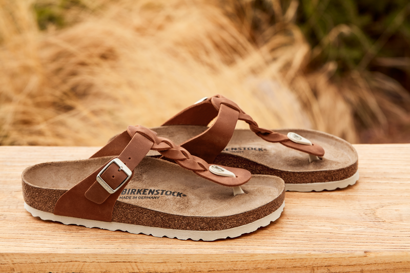 Gizeh Braided Cognac Oiled Leather