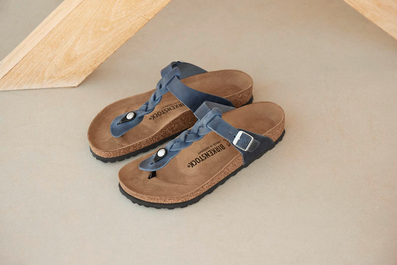 Gizeh Braided Navy Oiled Leather