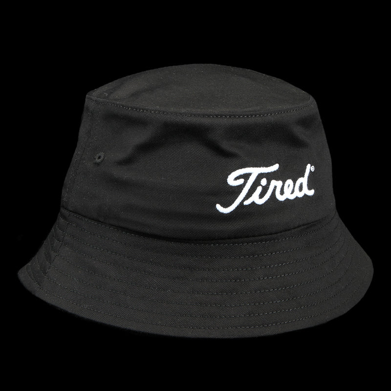 Tired Golf Bucket Hat Black