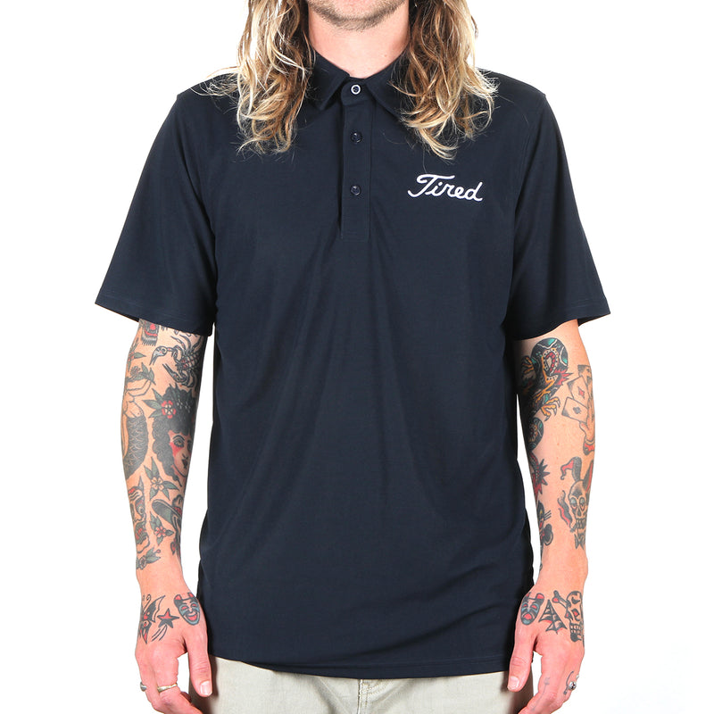 Tired Golf Polo Navy