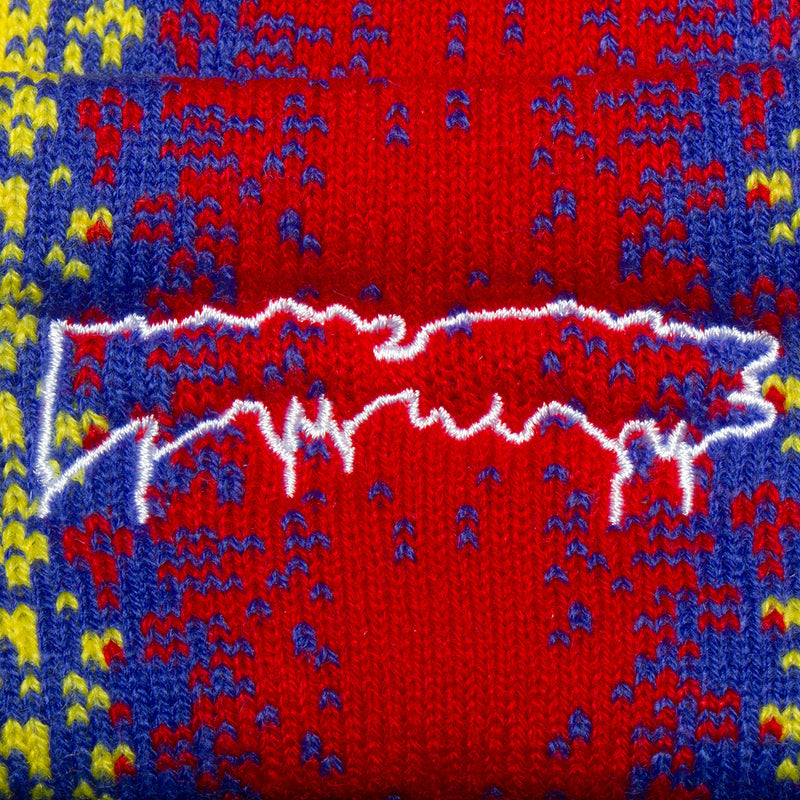Fucking Awesome Gradient Drip Cuff Beanie Yellow / Blue  Edit alt text