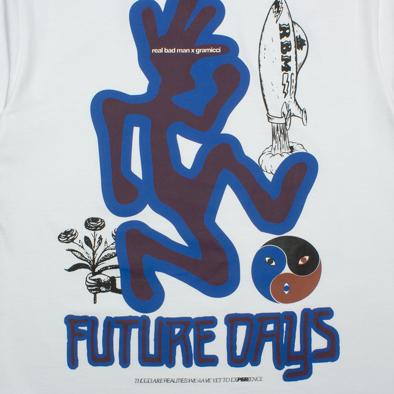 Real Bad Man | Gramicci x RBM Future Days T-Shirt Color : White