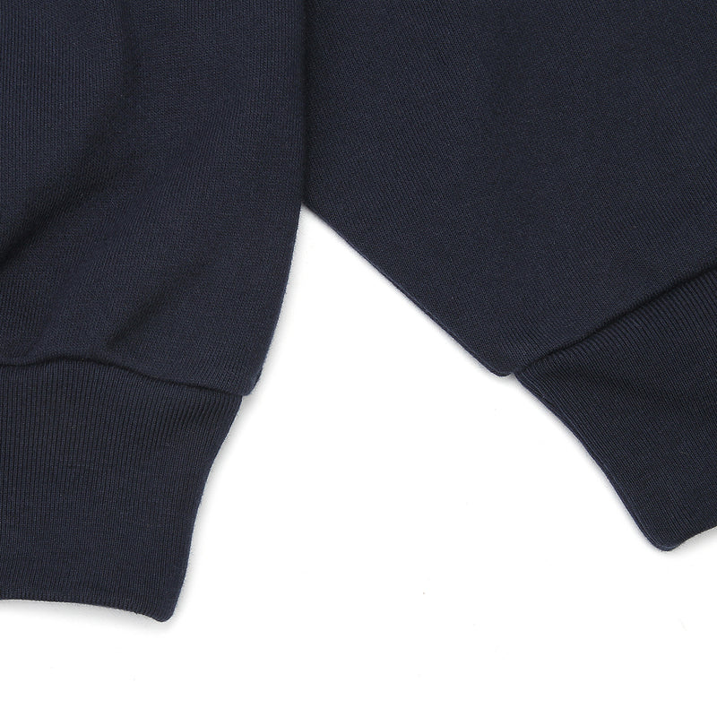 Premier x Grand Collared Sweatshirt Navy / Orange