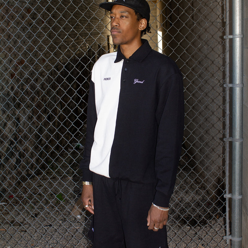 Premier x Grand Fleece Short Black / White
