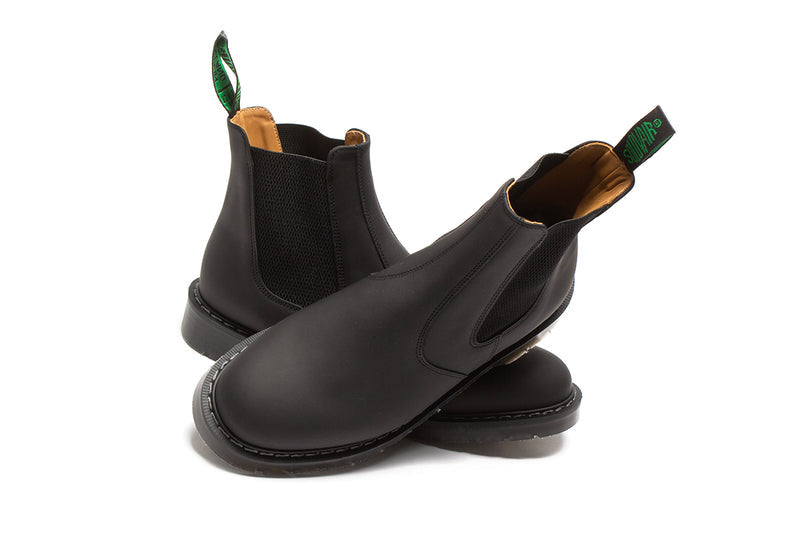 Solovair | Greasy Dealer Boot Style # S0-900-BG-G Color : Black