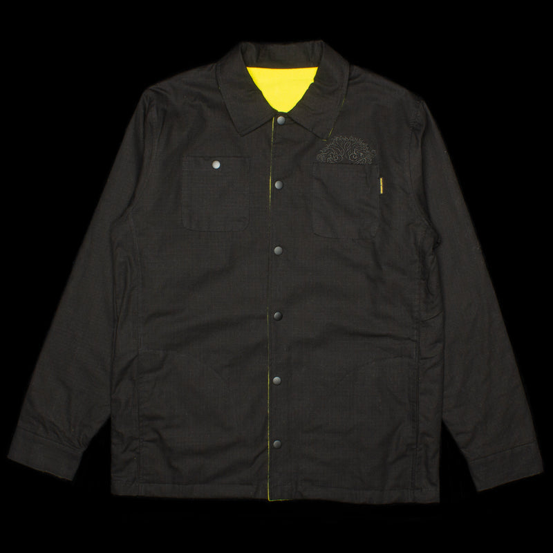 Grimple Stix | Grimple Reversible Jacket Color : Black / Yellow Embroidered logo
