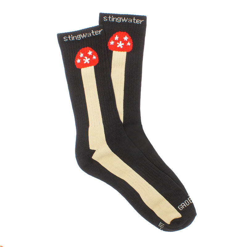 Stingwater Groeing Mushroom Sock Color : Black