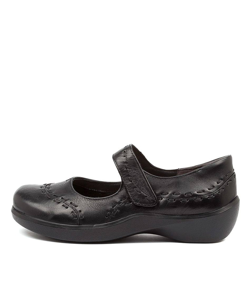 Women's Ziera Gummibear in Black Leather sku: ZR10029BLALE