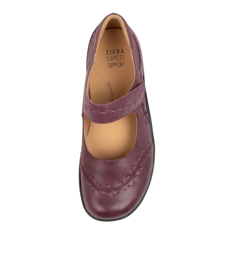 Women's Ziera Footwear style name Gummibear in Purple Leather. Sku: ZR10029PURLE