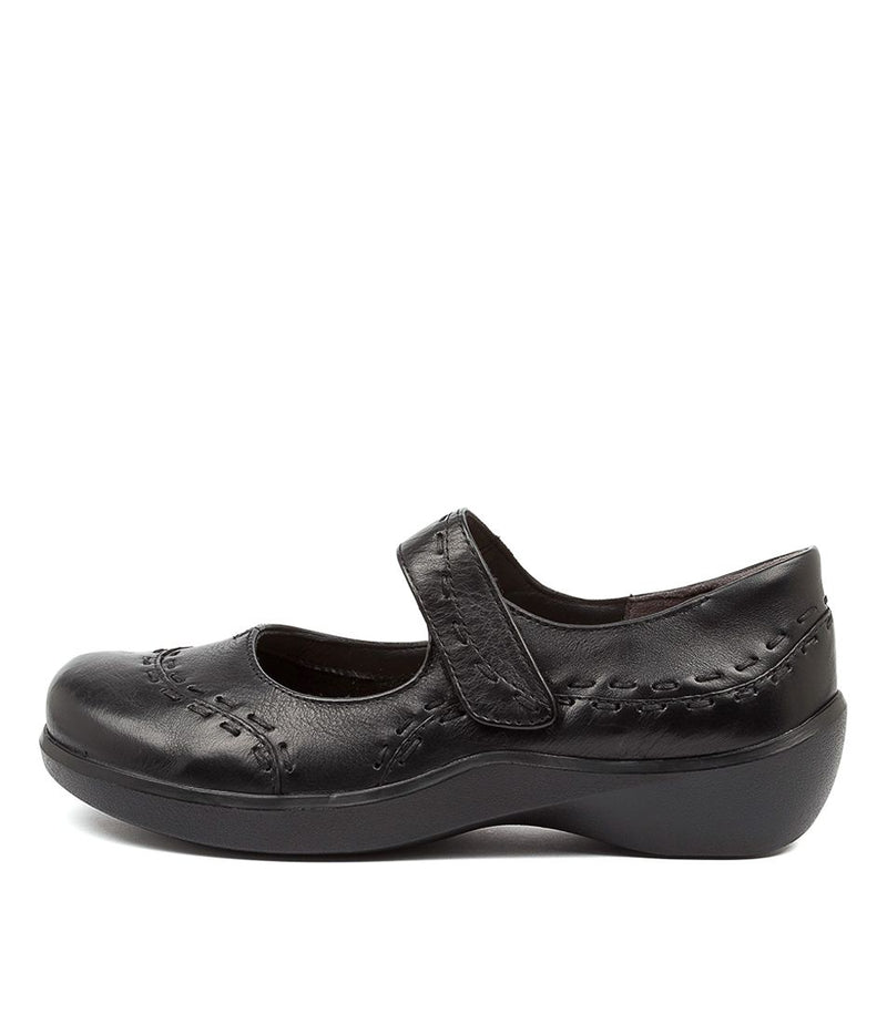 Women's Ziera Gummibear in Black Leather sku: ZR10071BLALE